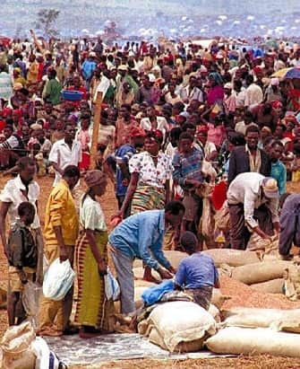 Crowd in Africa