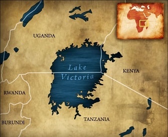 Lake Victoria in Africa